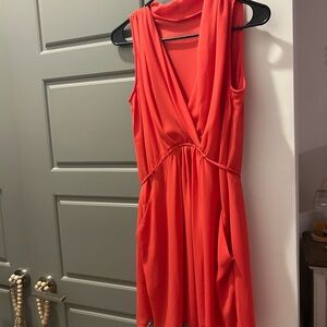 Collective Concepts Vibrant Coral Mini Dress